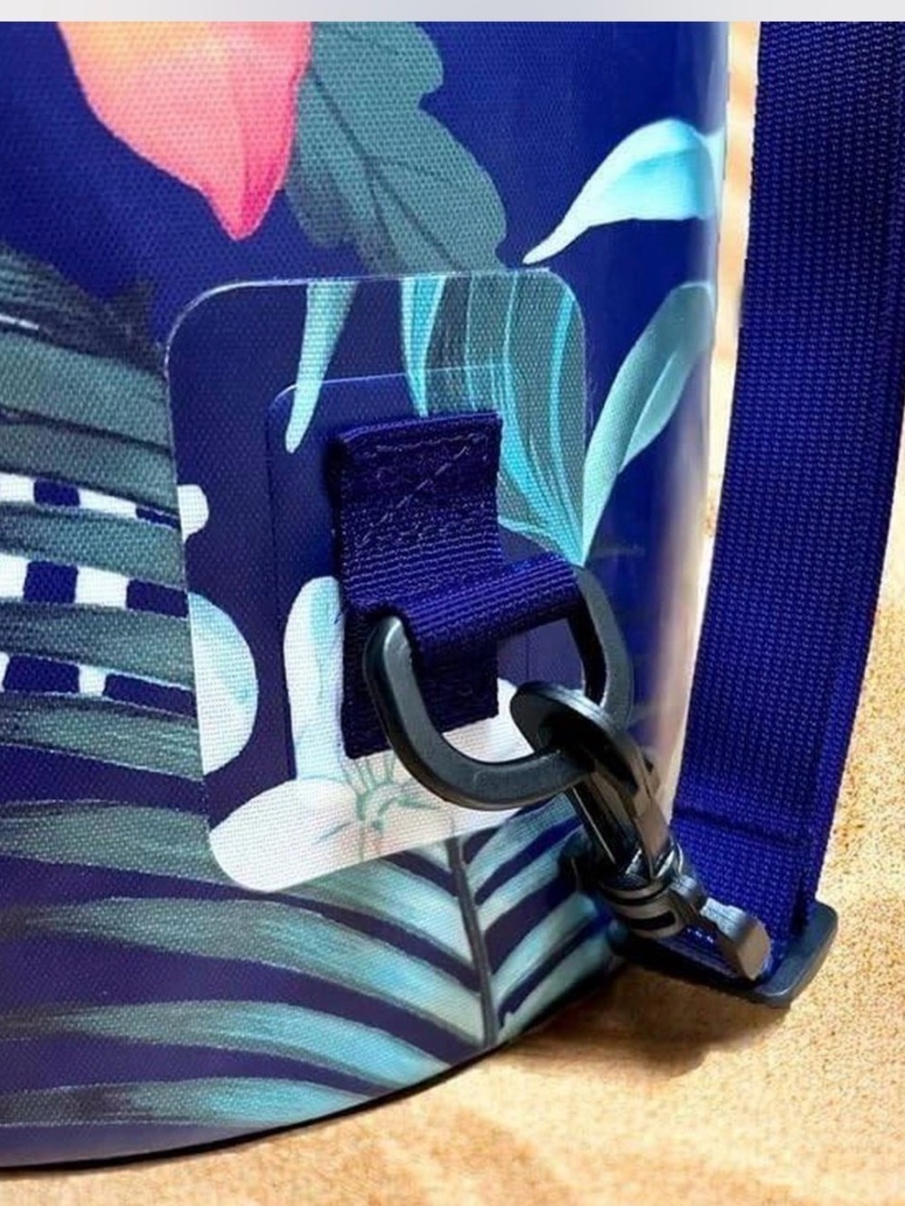 Tommy Bahama Dark Tropical Floral print Waterproof Dry Bag - Picture 6 of 8